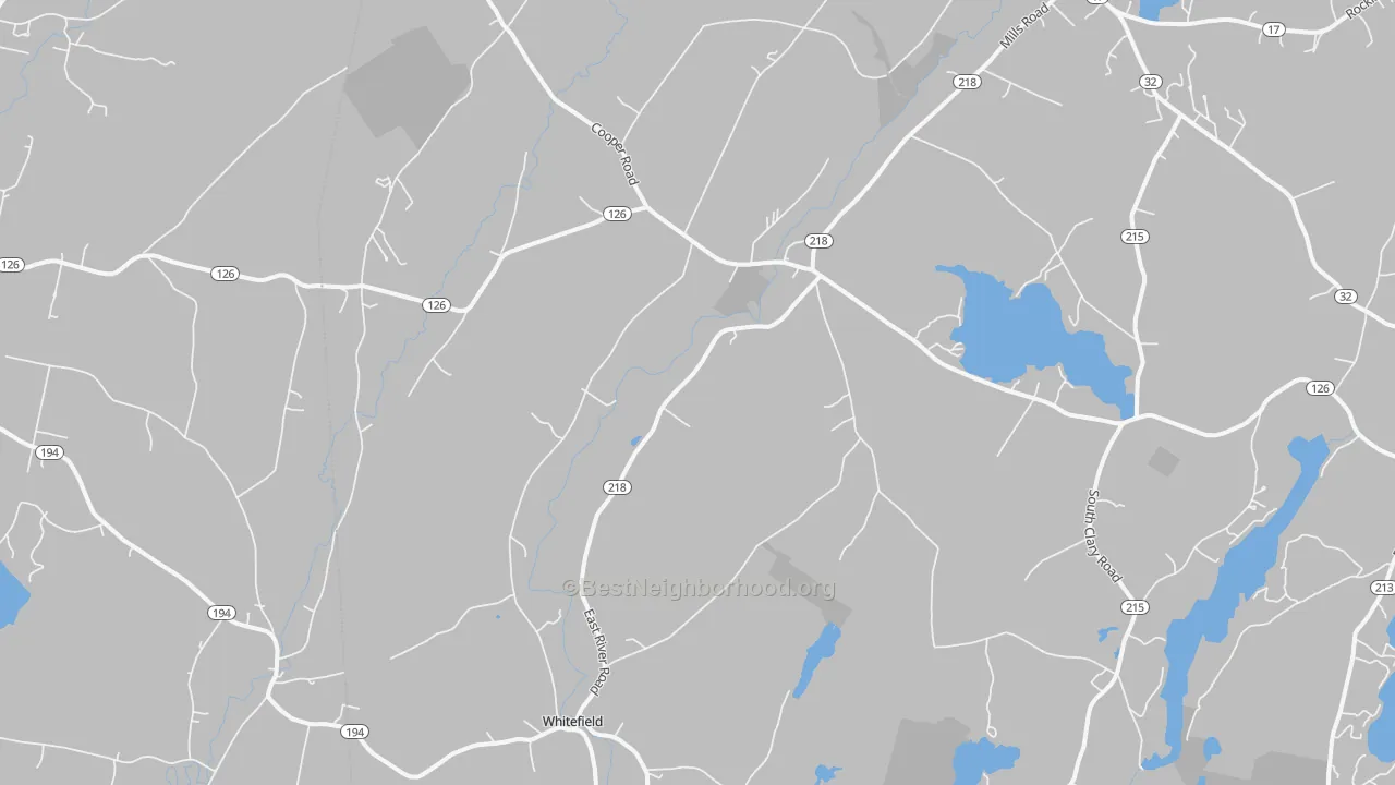 Transit Grade map of Whitefield, ME
