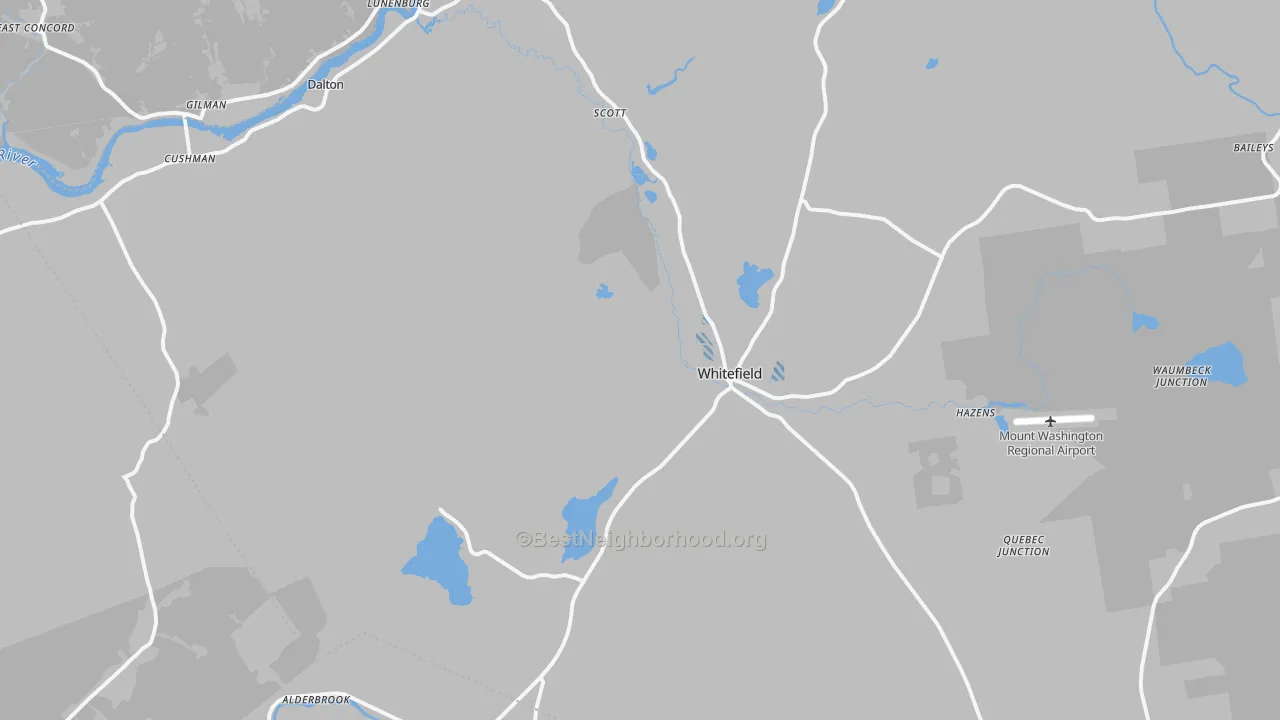 Transit Grade map of Whitefield, NH