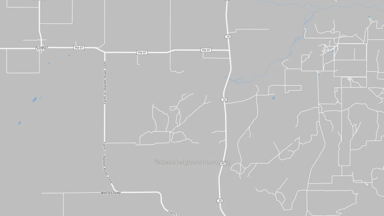 Transit Grade map of Whiteflat, TX