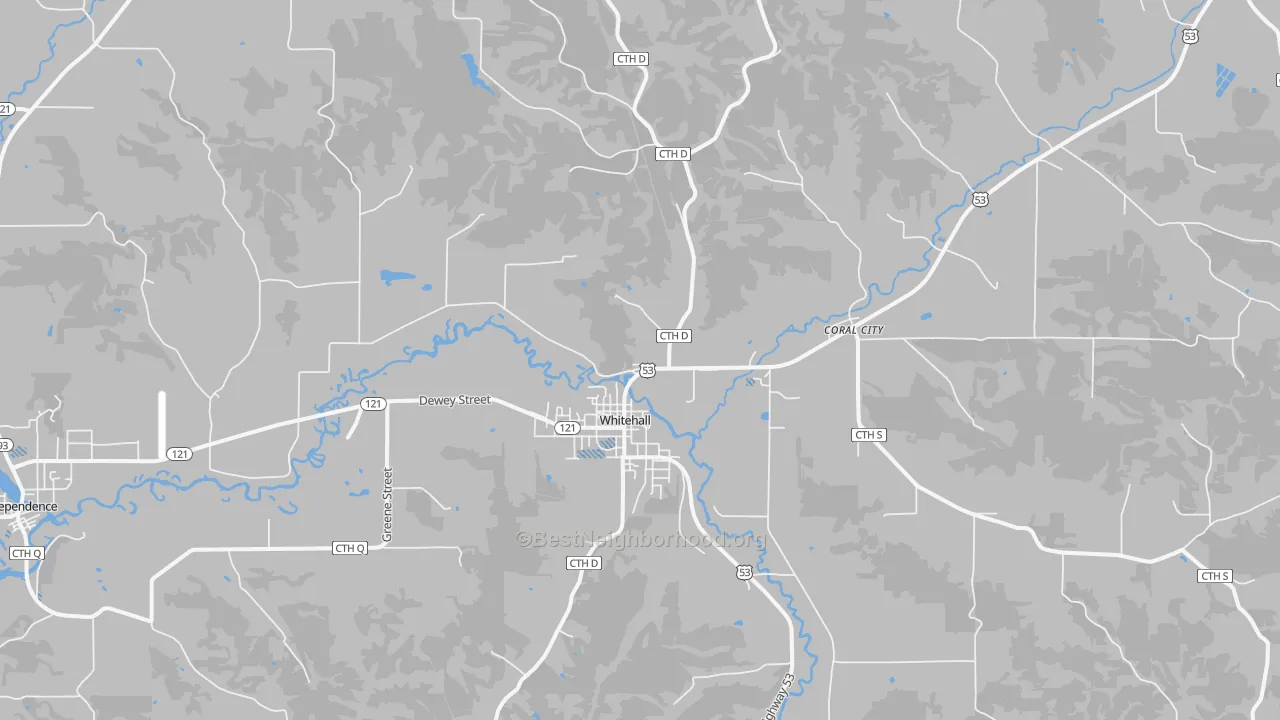 Transit Grade map of Whitehall, WI