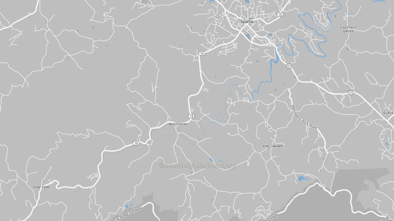 Transit Grade map of Whitehead, NC