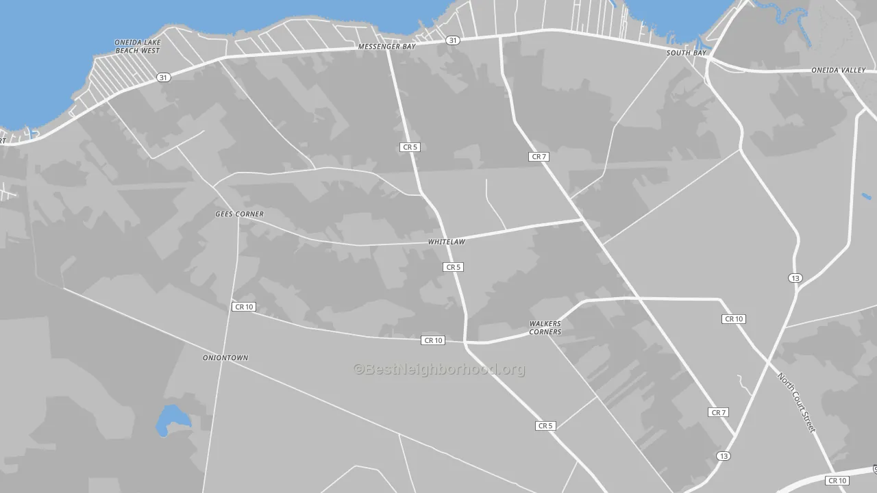 Transit Grade map of Whitelaw, NY