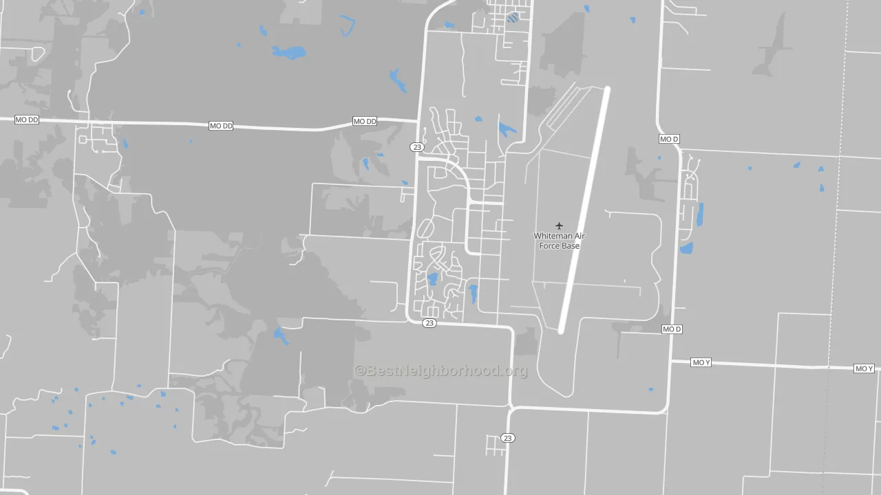 Transit Grade map of Whiteman AFB, MO