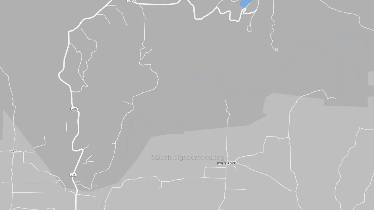 Transit Grade map of Whiterock, AR
