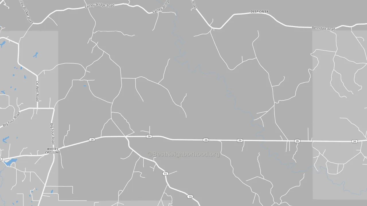Transit Grade map of Whites Crossing, MS