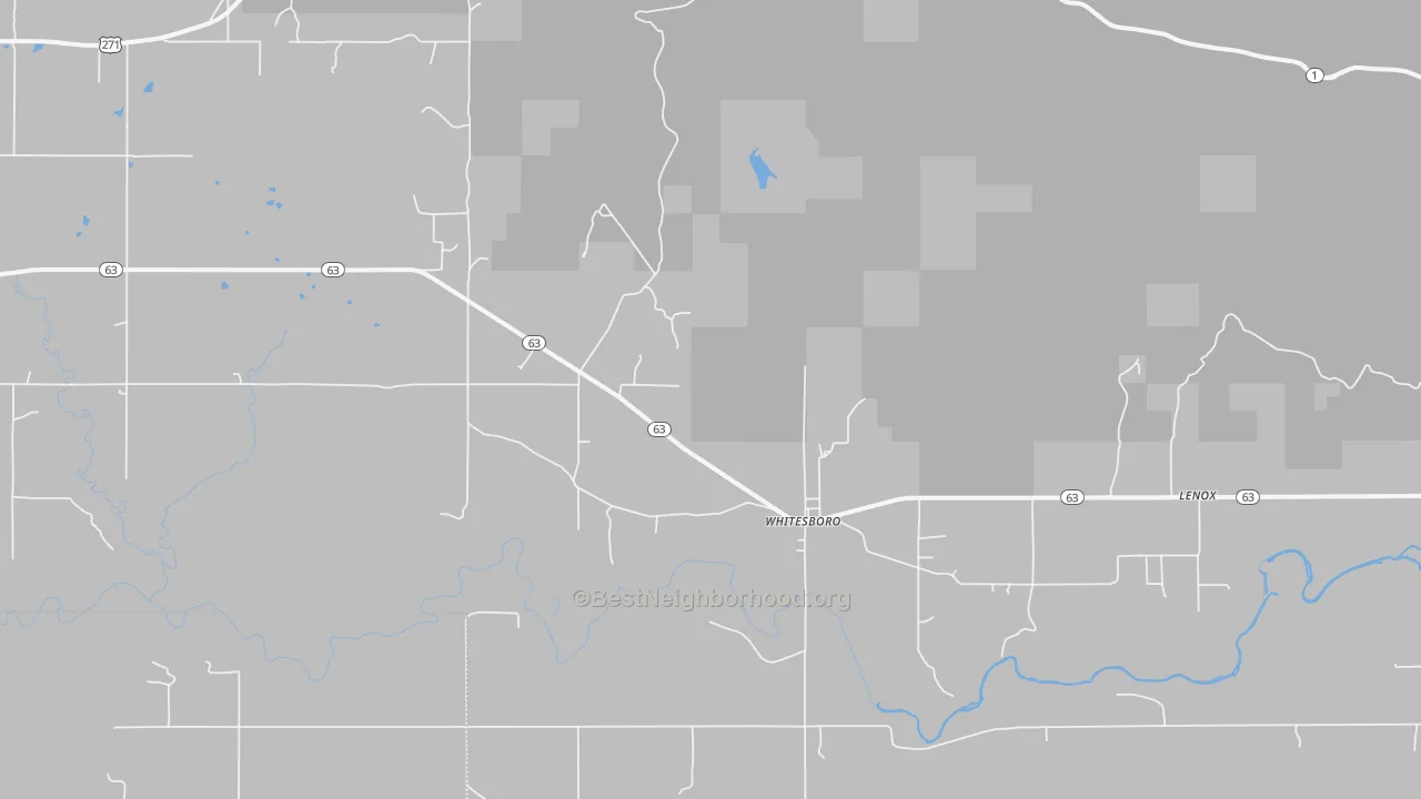 Transit Grade map of Whitesboro, OK