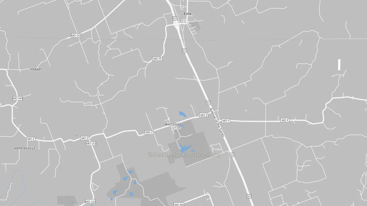 Transit Grade map of Whiteside, MO