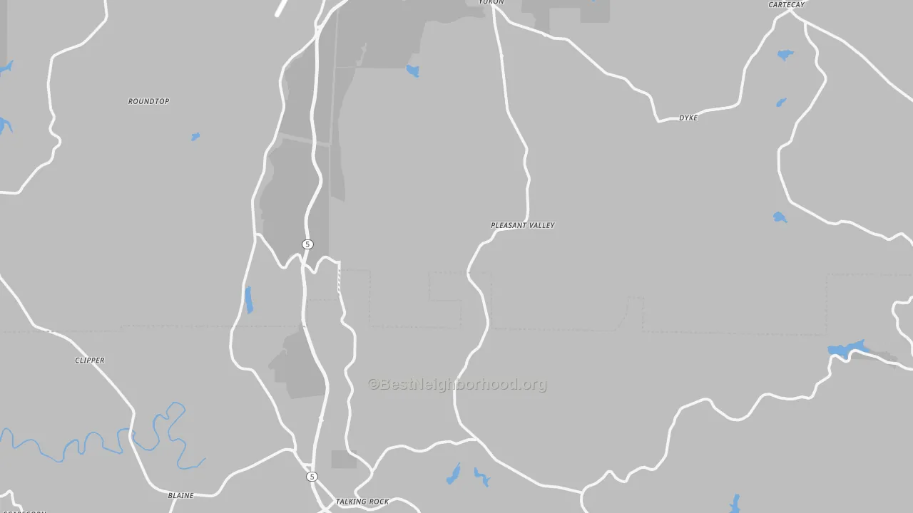 Transit Grade map of Whitestone, GA
