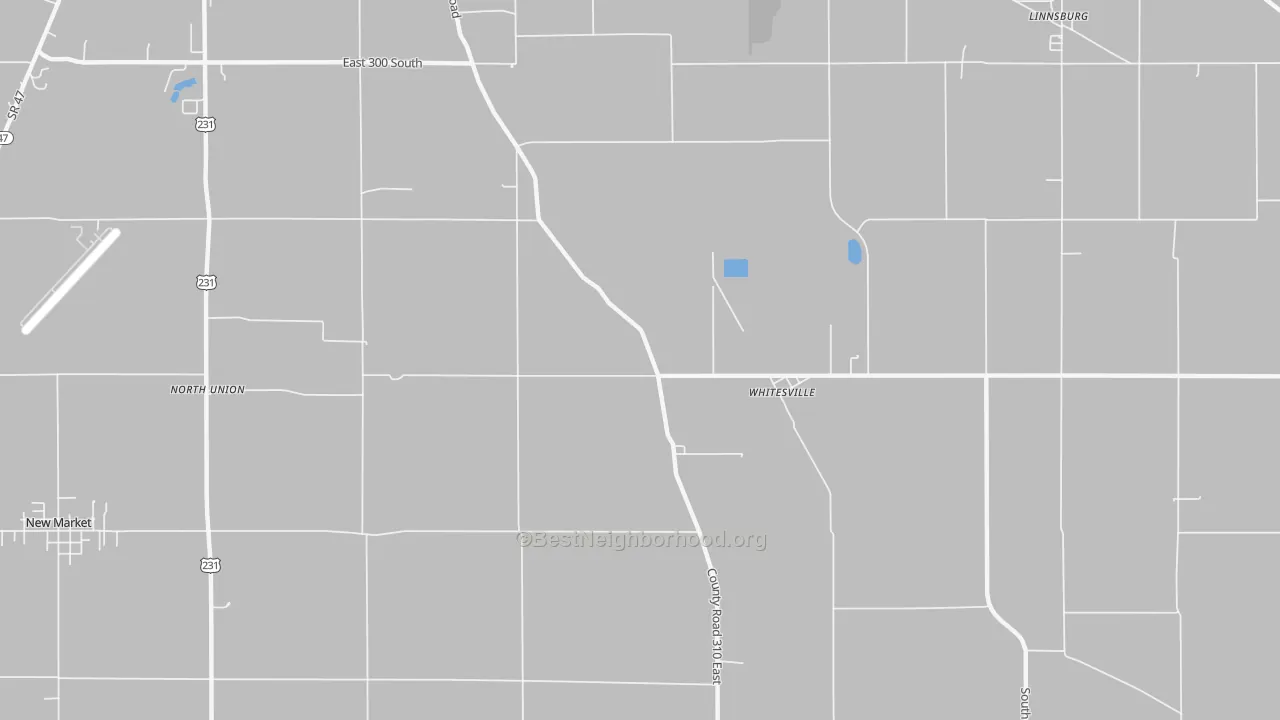 Transit Grade map of Whitesville, IN
