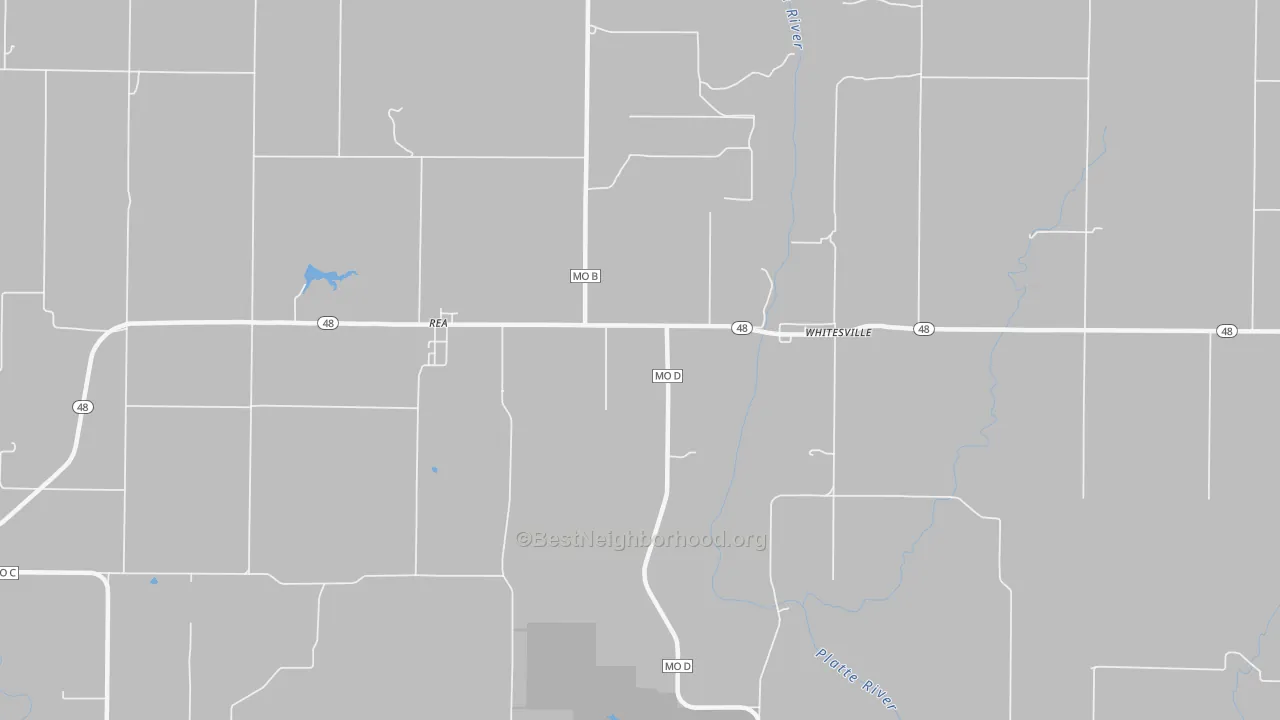 Transit Grade map of Whitesville, MO