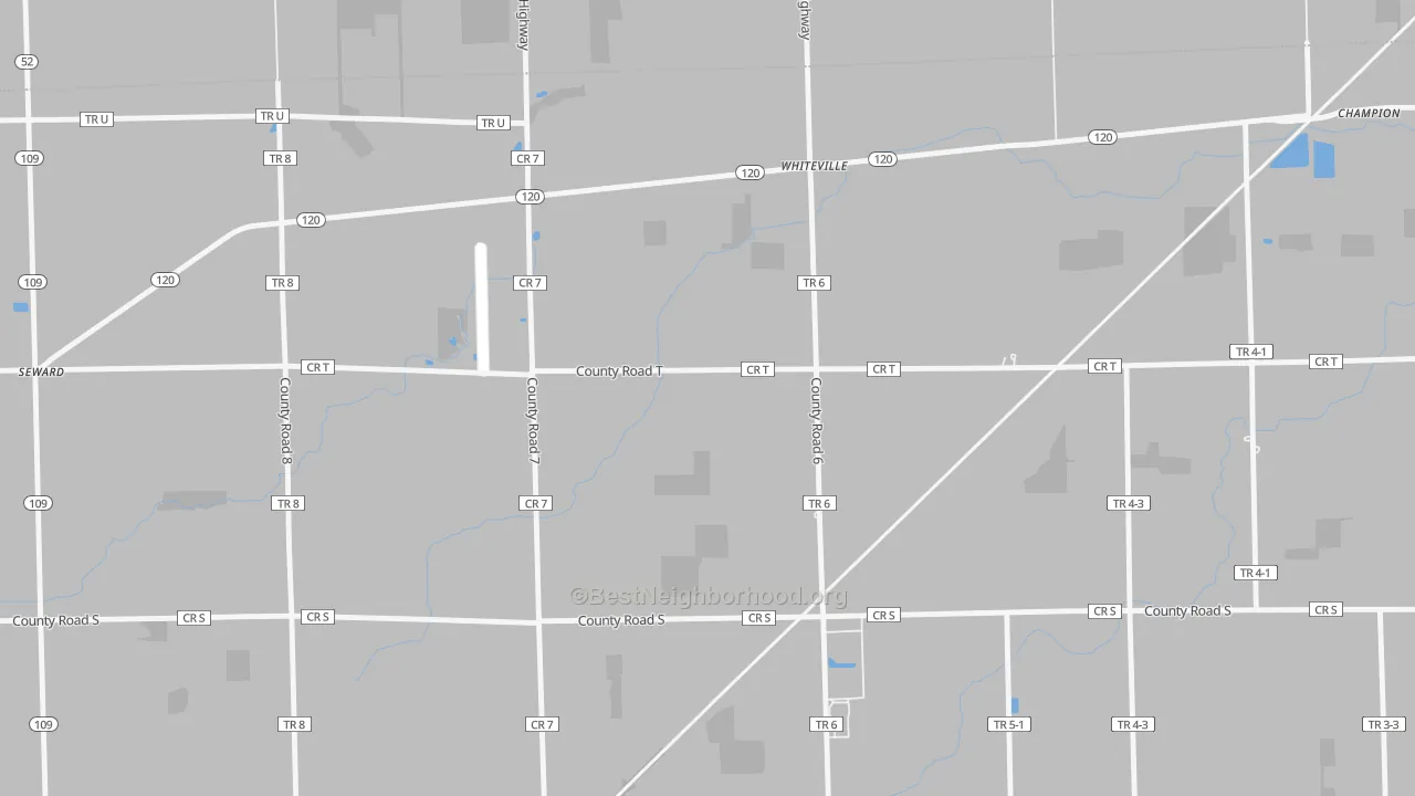 Transit Grade map of Whiteville, OH