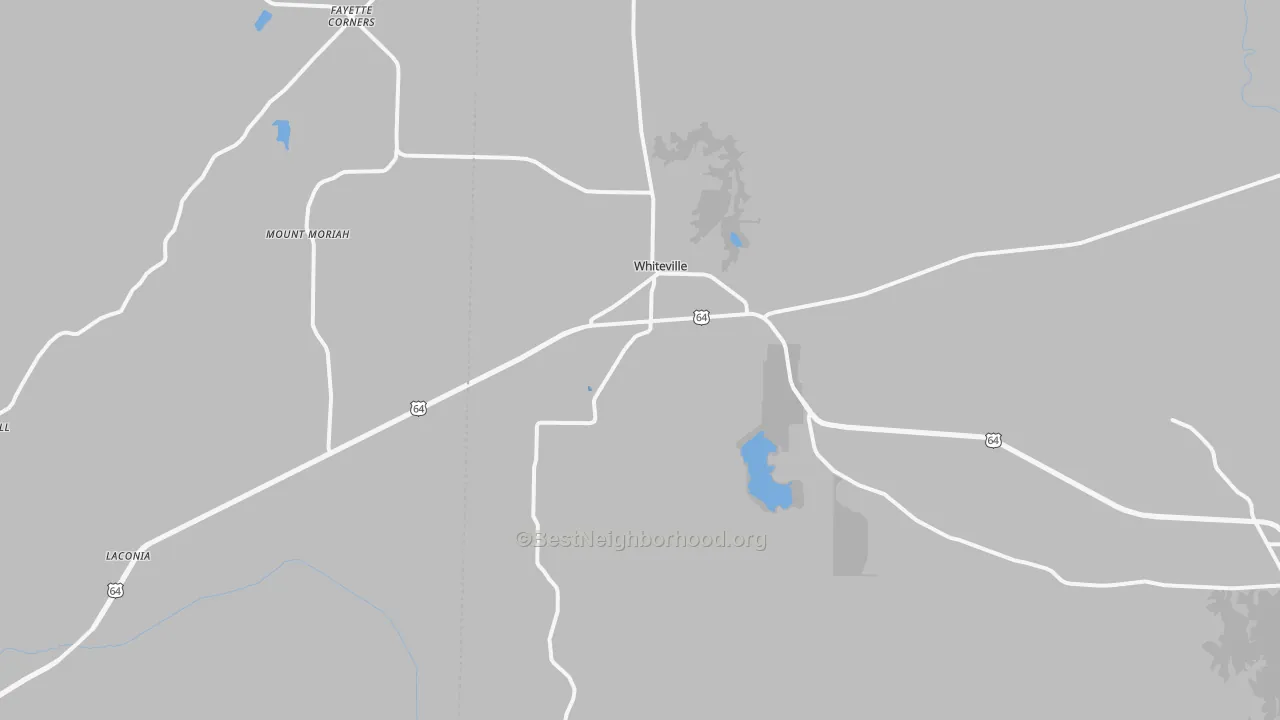 Transit Grade map of Whiteville, TN