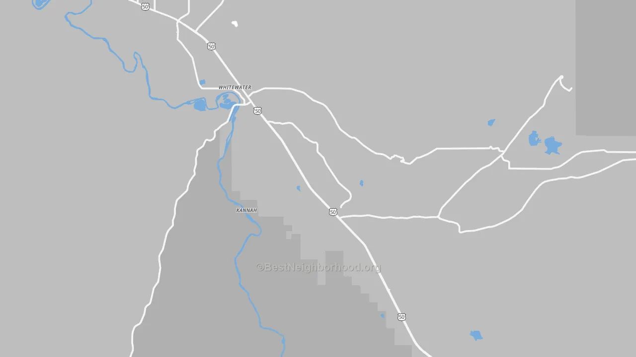 Transit Grade map of Whitewater, CO