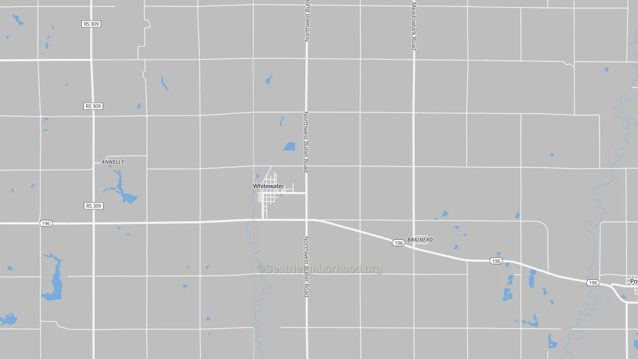 Transit Grade map of Whitewater, KS
