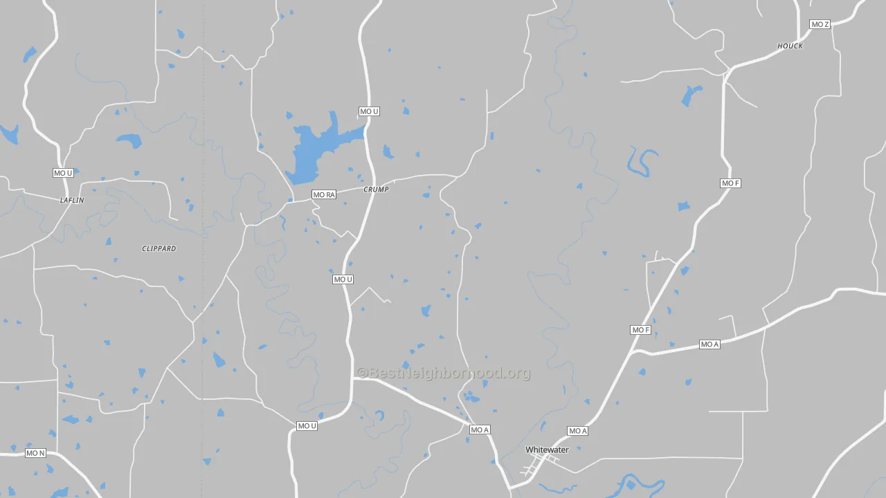Transit Grade map of Whitewater, MO