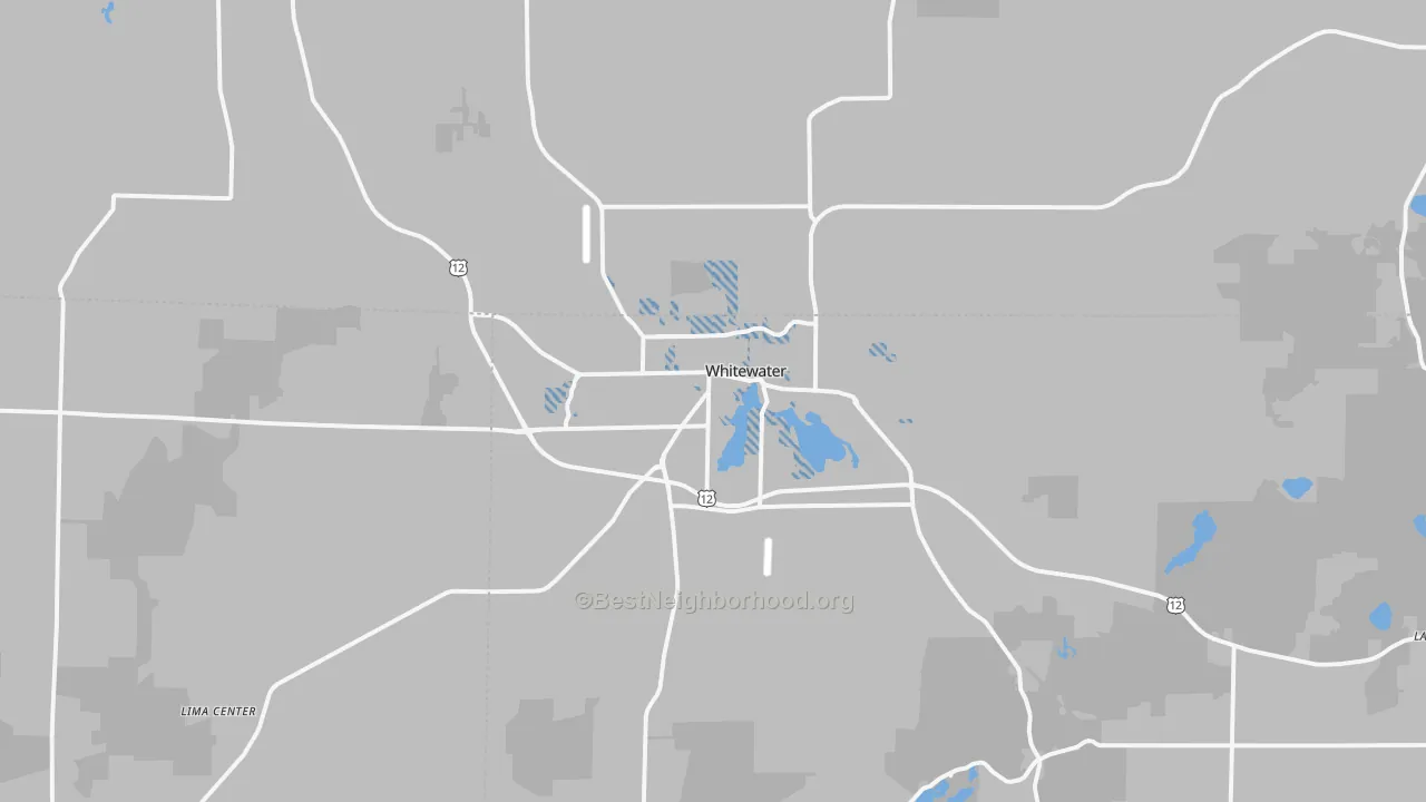 Transit Grade map of Whitewater, WI