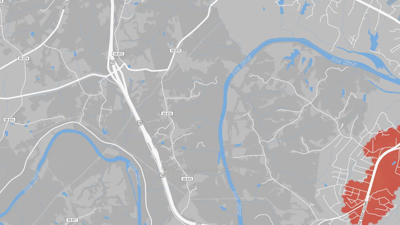 Transit Grade map of Whitfield, VA