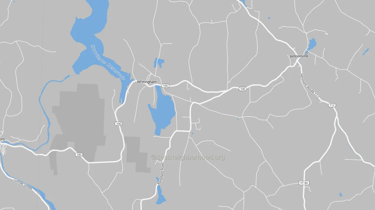 Transit Grade map of Whitingham, VT