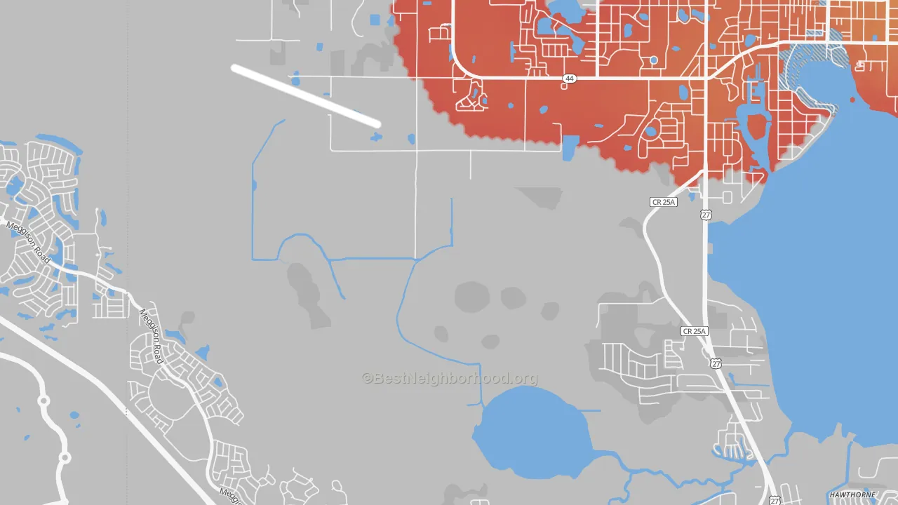 Transit Grade map of Whitney, FL