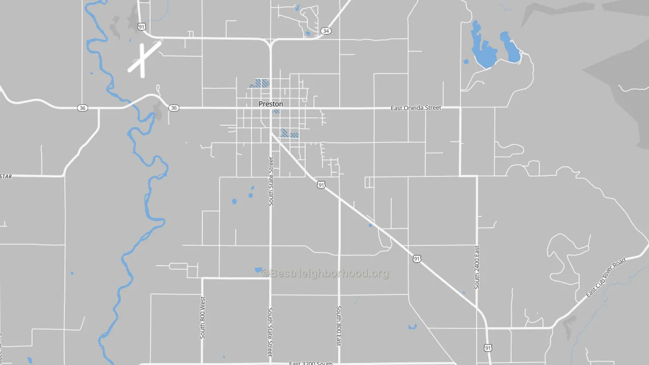 Transit Grade map of Whitney, ID