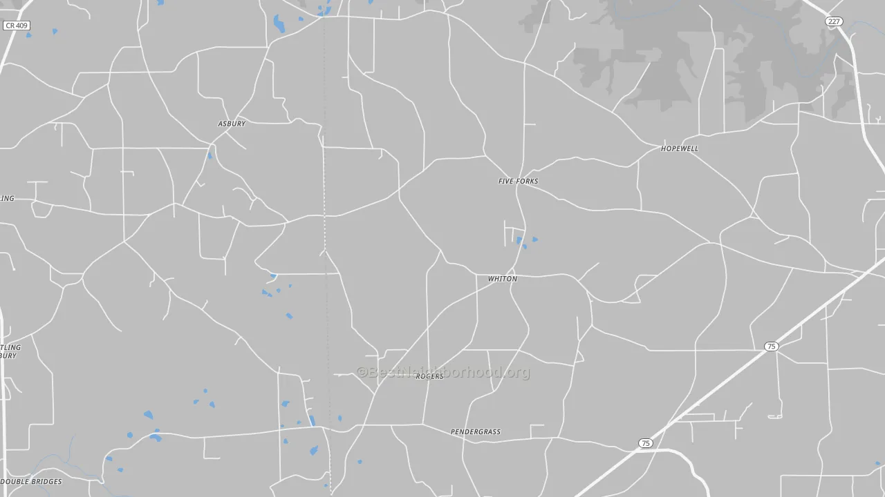 Transit Grade map of Whiton, AL