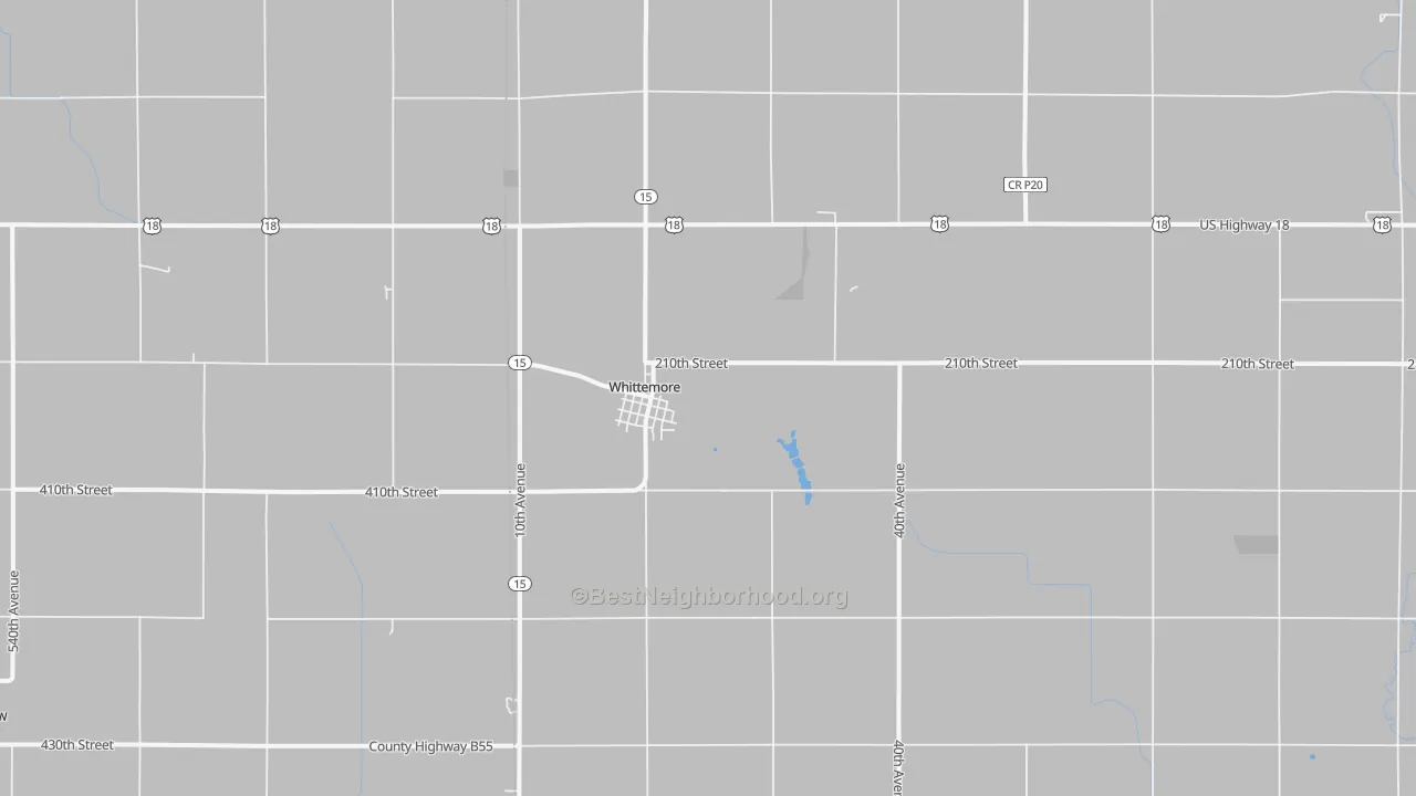 Transit Grade map of Whittemore, IA