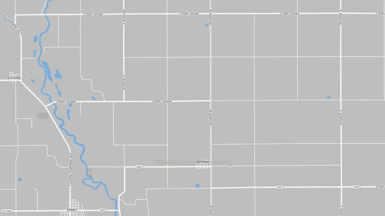 Transit Grade map of Whitten, IA