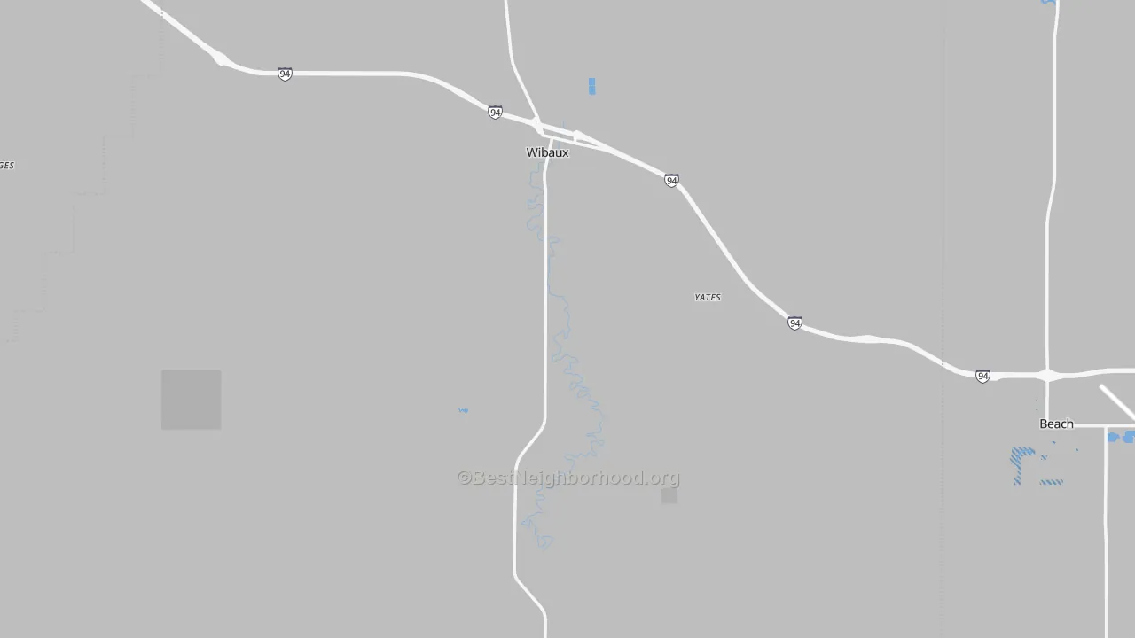 Transit Grade map of Wibaux, MT