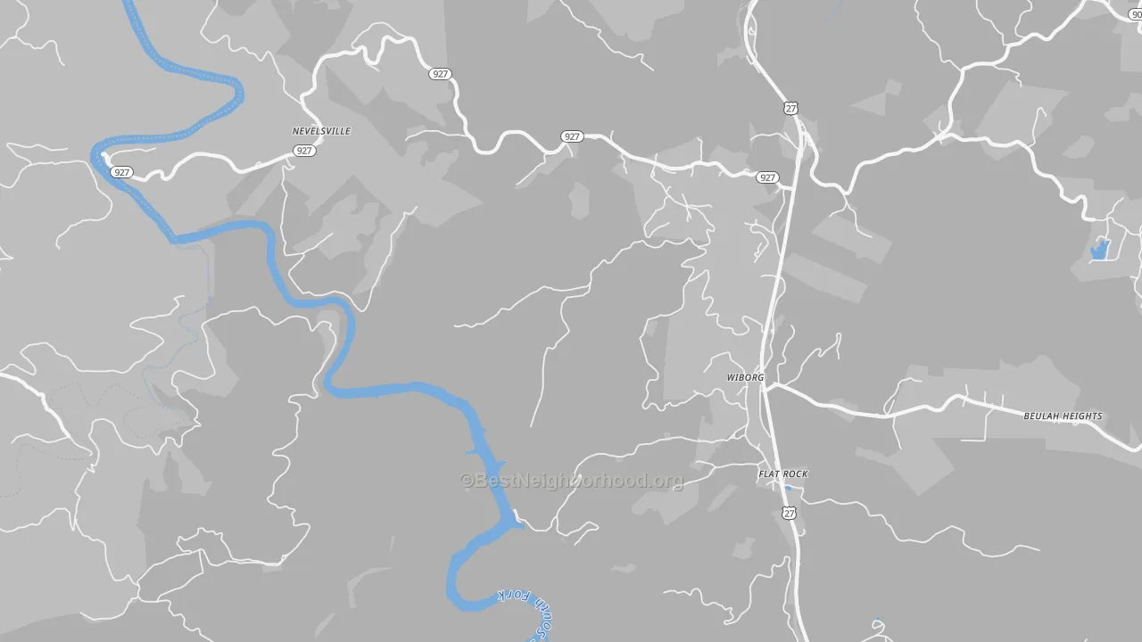 Transit Grade map of Wiborg, KY