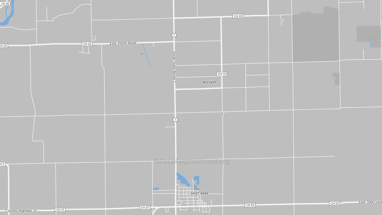 Transit Grade map of Wichert, IL