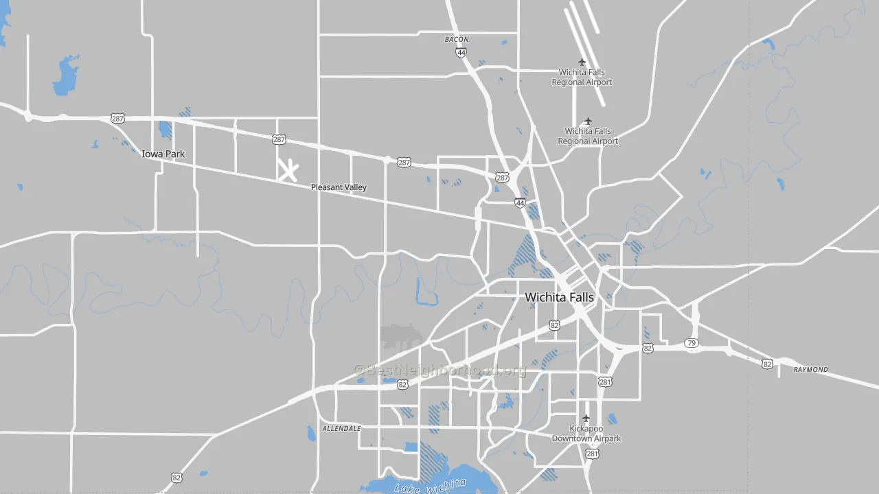 Transit Grade map of Wichita County, TX