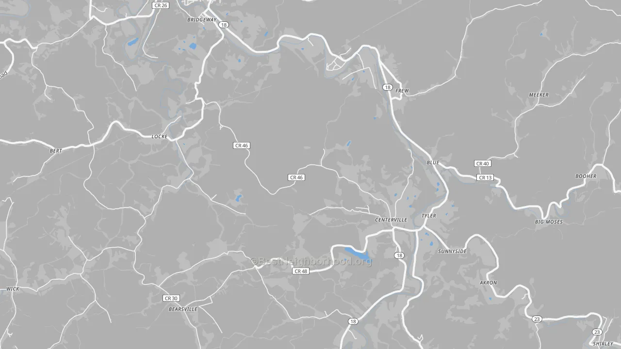 Transit Grade map of Wick, WV