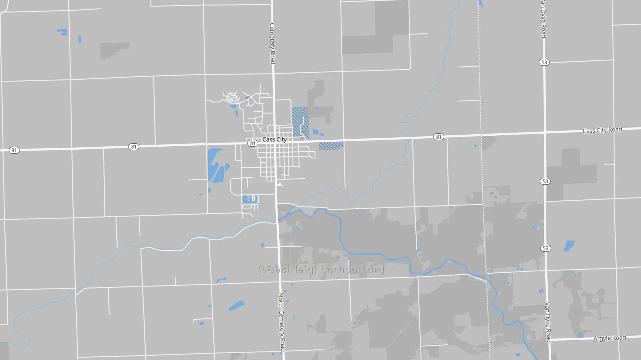 Transit Grade map of Wickware, MI