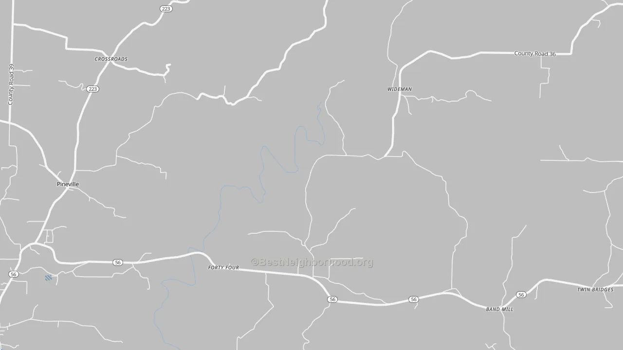Transit Grade map of Wideman, AR