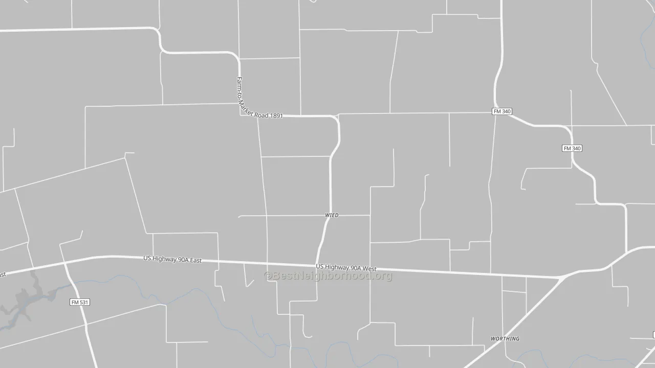 Transit Grade map of Wied, TX