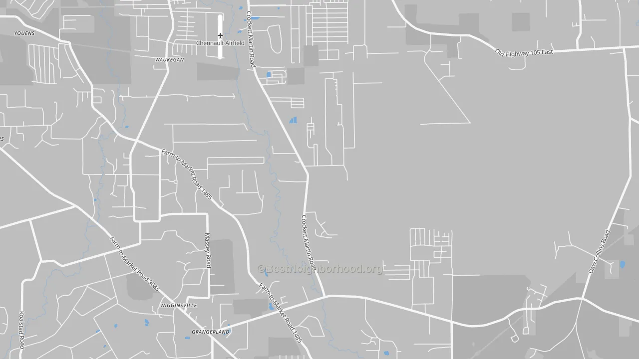 Transit Grade map of Wigginsville, TX