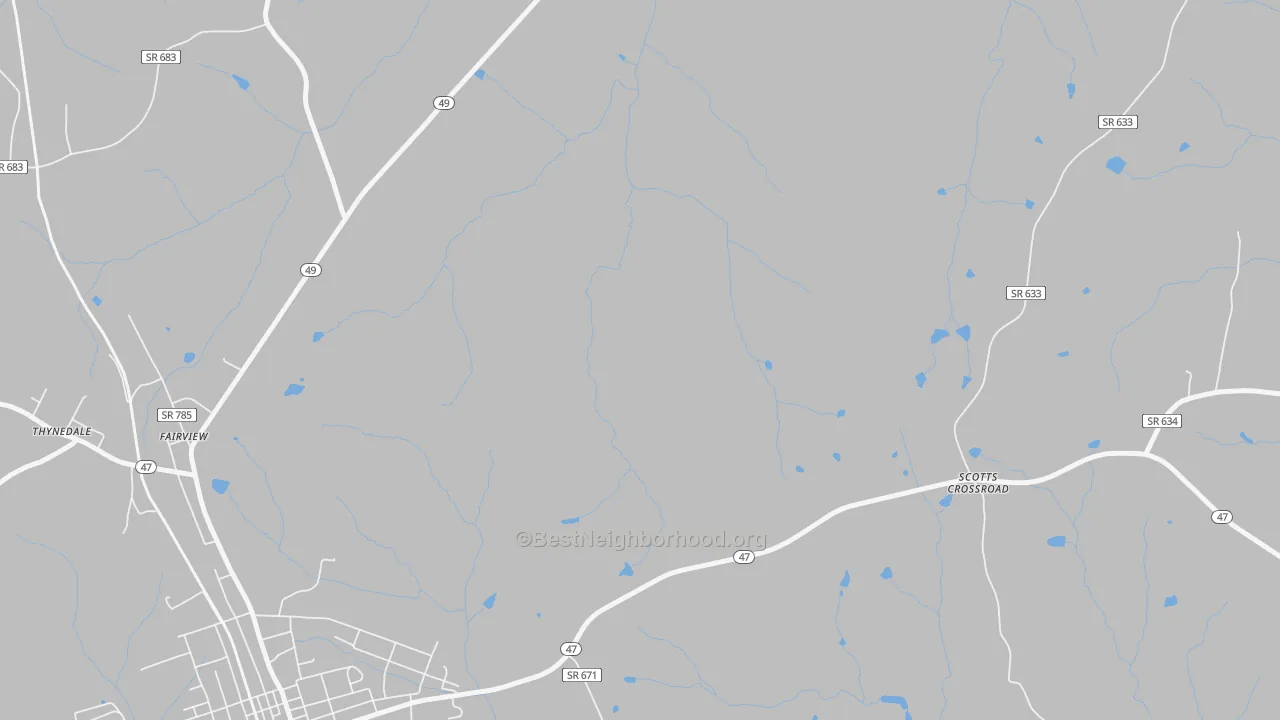 Transit Grade map of Wightman, VA