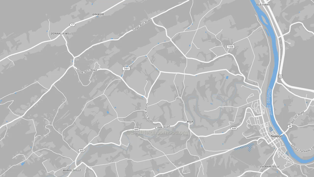 Transit Grade map of Wila, PA