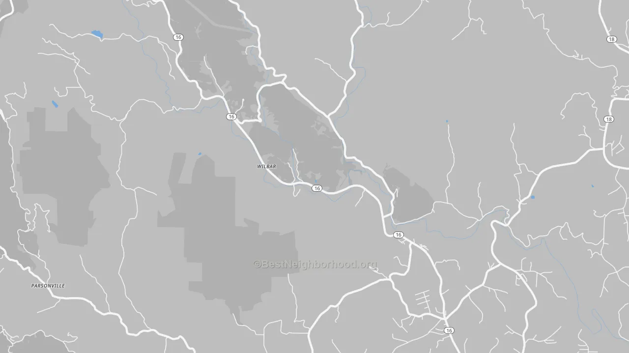 Transit Grade map of Wilbar, NC