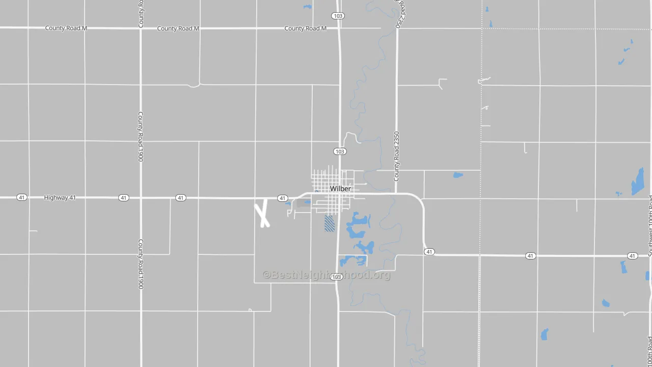 Transit Grade map of Wilber, NE