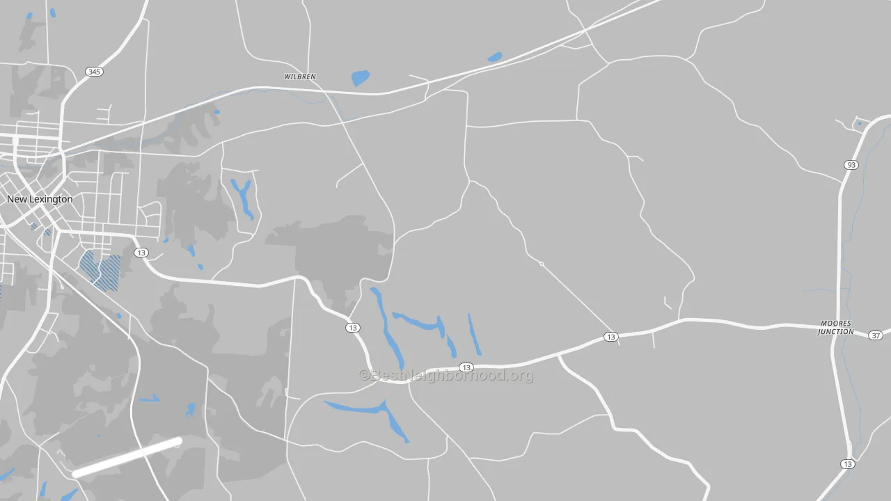 Transit Grade map of Wilbren, OH