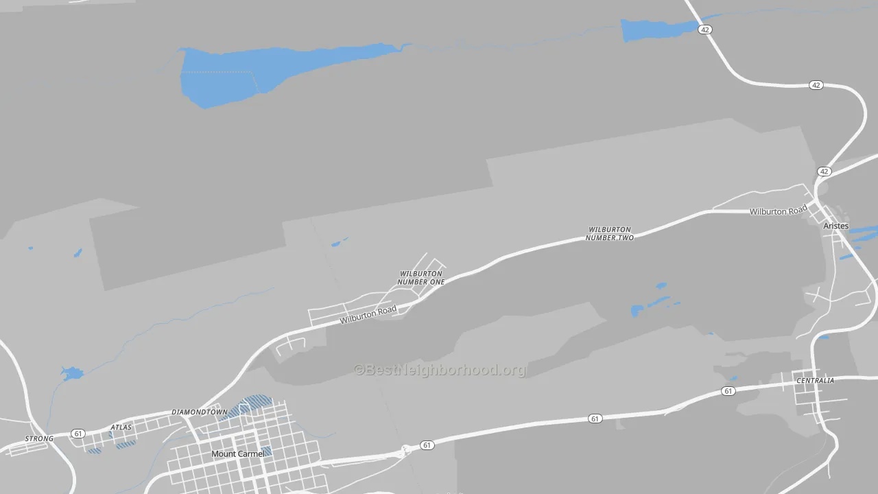 Transit Grade map of Wilburton, PA