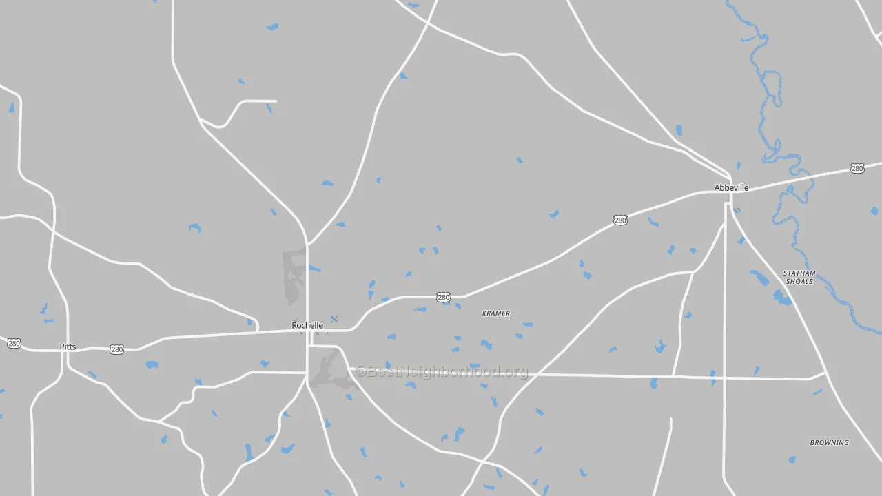 Transit Grade map of Wilcox County, GA