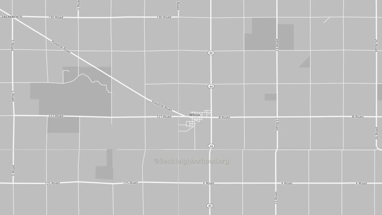 Transit Grade map of Wilcox, NE