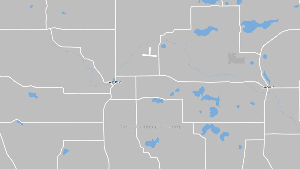 Transit Grade map of Wild Rose, WI