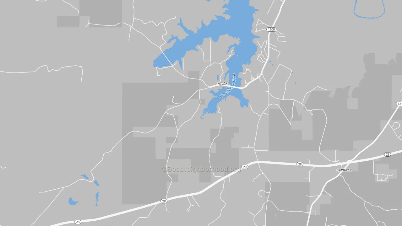 Transit Grade map of Wilda, LA