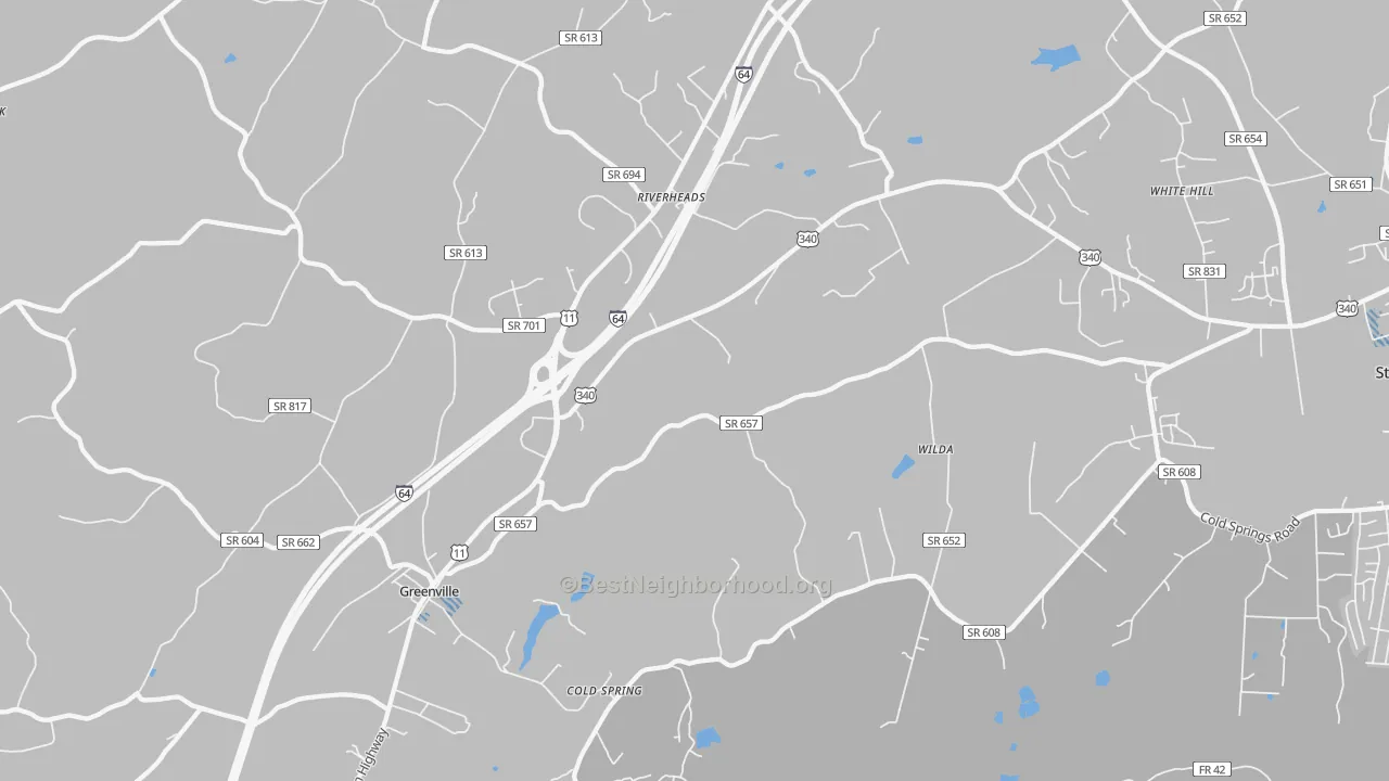 Transit Grade map of Wilda, VA