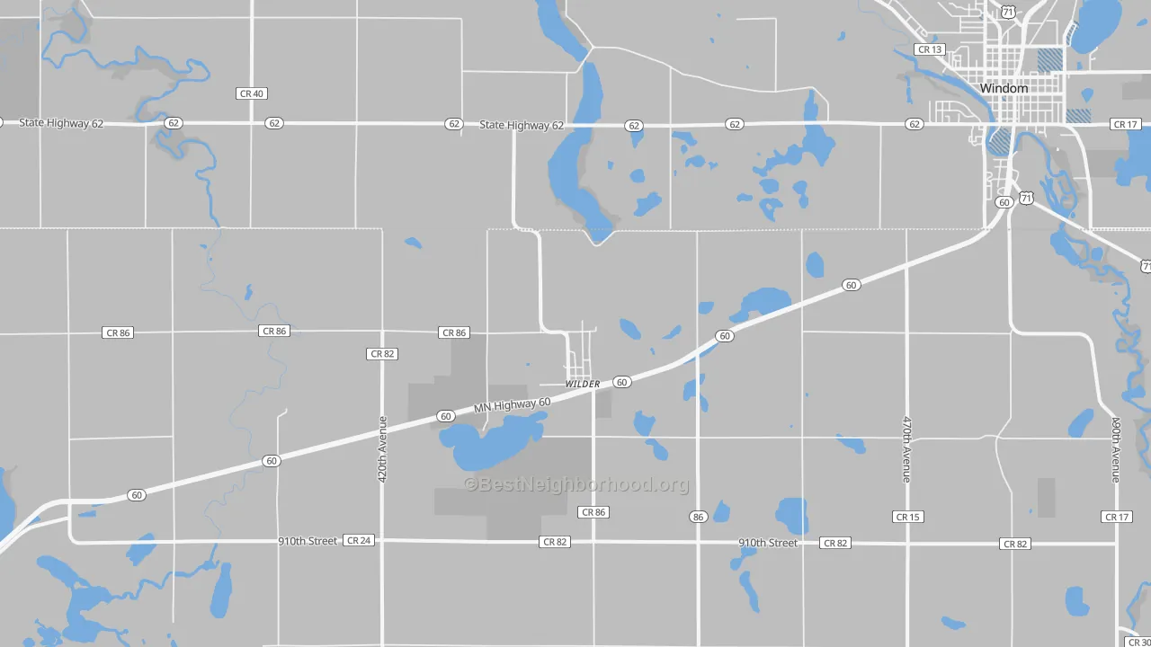 Transit Grade map of Wilder, MN