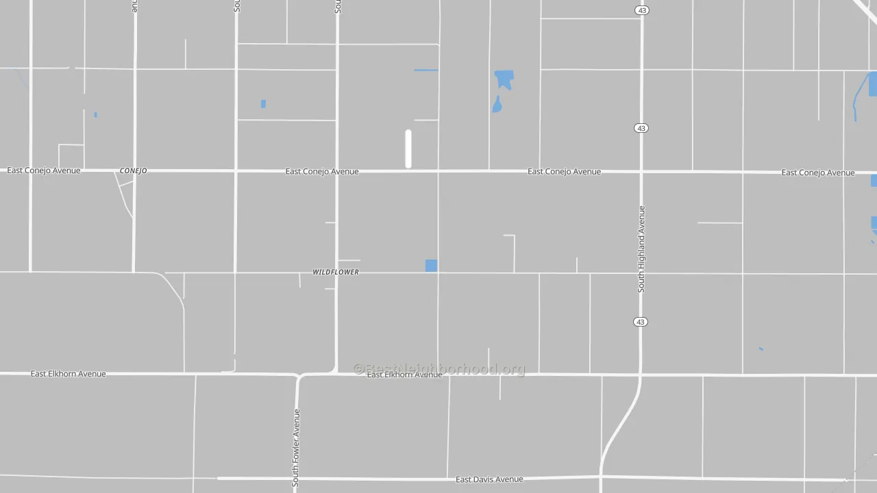 Transit Grade map of Wildflower, CA