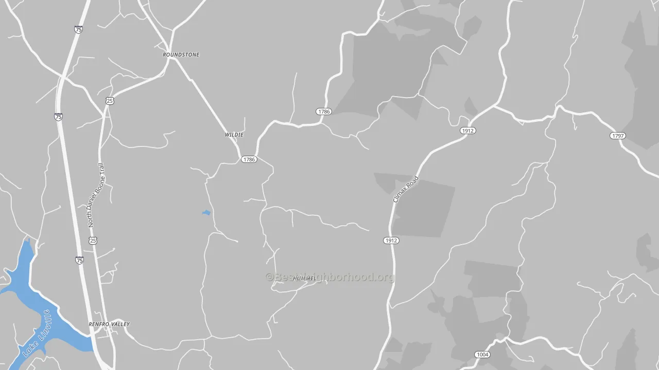 Transit Grade map of Wildie, KY